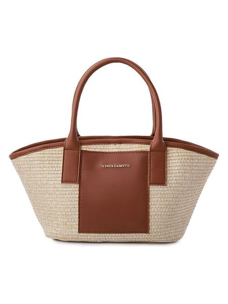 Vince Camuto Shopper bag w kolorze beżowo-jasnobrązowym - 38 x 19 x 12 cm rozmiar: onesize. Brązowe shopper bag damskie Vince Camuto, bez wzorów, z materiału, na ramię, bez dodatków. Za 126.75 zł.
