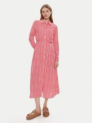 Vero Moda Sukienka koszulowa Ilisa 10306597 Różowy Regular Fit. Czerwone sukienki damskie Vero Moda, m, bez wzorów, z bawełny, bez kołnierzyka, bez ramiączek, koszulowe. Za 149.99 zł.