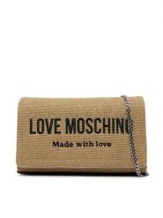 LOVE MOSCHINO Torebka JC4232PP0OKB190A Beżowy. Brązowe torebki klasyczne damskie Love Moschino, bez wzorów, z materiału, bez dodatków. Za 659.99 zł.