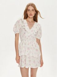 Gina Tricot Sukienka letnia 22230 Écru Regular Fit. Sukienki damskie Gina Tricot, na lato, xl, bez wzorów, z syntetyku, bez kołnierzyka, bez ramiączek. Za 169.99 zł.