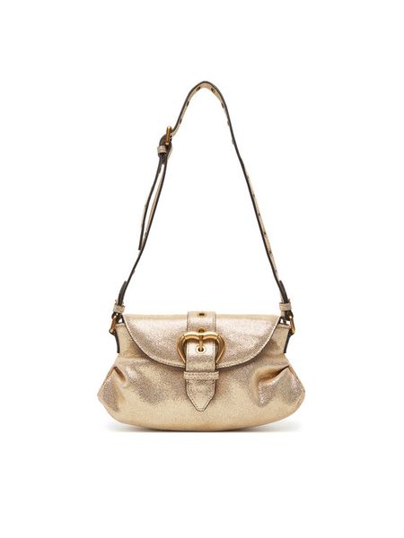 PINKO Torebka Jolene Shoulder Mini PE 25 PLTT 102802 A27K Złoty. Żółte torebki klasyczne damskie Pinko, bez wzorów, ze skóry, bez dodatków. Za 1,019.00 zł.