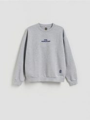 Bluza FIFA World Cup - jasnoszary. Szare bluzy bez kaptura męskie Reserved, l, z bawełny. Za 139.99 zł.