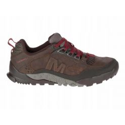 BUTY trekkingowe męskie MERRELL ANNEX skóra. Brązowe buty trekkingowe męskie MERRELL, ze skóry, bez zapięcia, trekkingowe. Za 589.00 zł.