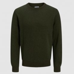 Sweter Jack & Jones Globe Duffel. Swetry męskie Jack&Jones, na zimę, m, bez wzorów, bez kołnierzyka. Za 160.80 zł.