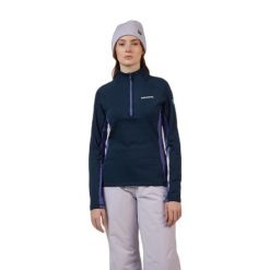 Kurtka narciarska 1/4 Zip damska Rossignol Blackside MIX. Niebieskie kurtki damskie Rossignol, bez wzorów, bez kaptura, narciarskie. Za 543.50 zł.