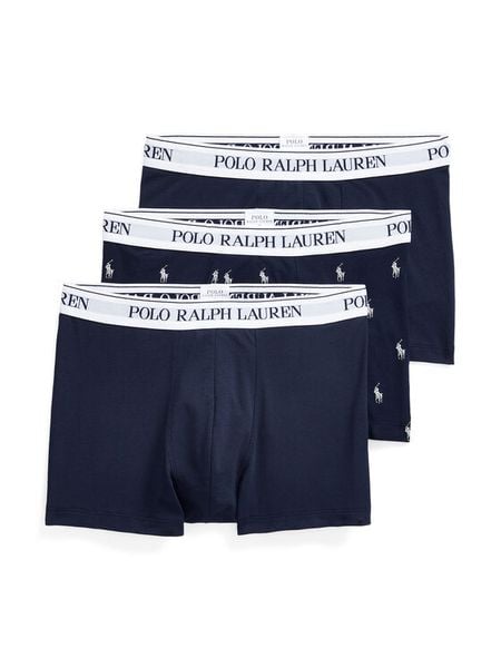 Polo Ralph Lauren Komplet bokserek 714830299058 Granatowy. Niebieskie bokserki męskie Polo Ralph Lauren, bez wzorów, z bawełny. Za 229.99 zł.