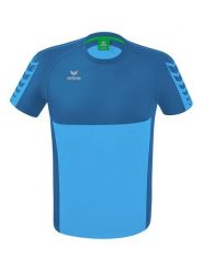 Erima Koszulka sportowa "Six Wings" w kolorze niebiesko-błękitnym rozmiar: M. Niebieskie t-shirty sportowe męskie Erima, m, z materiału, bez ramiączek, outdoorowe. Za 87.61 zł.