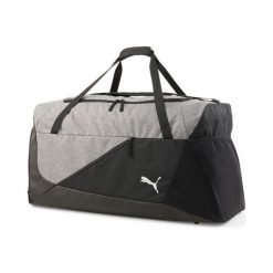 Torba Puma teamFINAL Teambag L czarno-szara 78940 01. Czarne torby męskie na ramię Puma, bez wzorów, z materiału, na ramię. Za 229.99 zł.