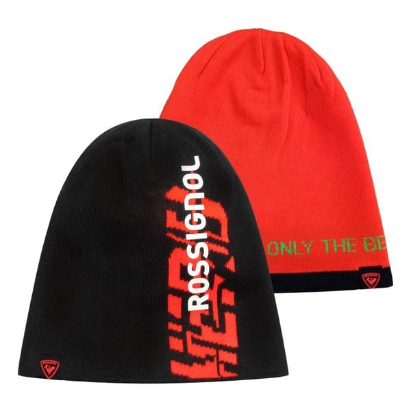 Czapka zimowa męska Rossignol Hero Reverse. Czarne czapki męskie Rossignol, na zimę, bez wzorów, sportowe. Za 111.68 zł.