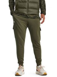 Under Armour Spodnie dresowe "Rival" w kolorze khaki rozmiar: XL. Brązowe spodnie dresowe męskie Under Armour, bez wzorów, z dresówki. Za 165.71 zł.