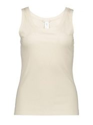 Hanro Top w kolorze kremowym rozmiar: L. Brązowe topy damskie Hanro, l, bez wzorów, bez kołnierzyka. Za 117.73 zł.