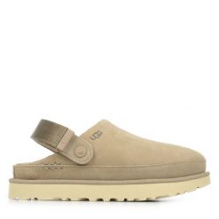 Damskie sandały Ugg W GOLDENSTAR CLOG 1138252-SAN. Brązowe sandały damskie Ugg, bez wzorów, z materiału, bez obcasa. Za 479.00 zł.