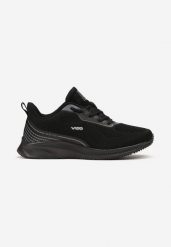 Czarne Buty Sportowe ze Sznurowaniem i Siateczkową Cholewką Blentia. Czarne buty sportowe na co dzień męskie Born2be, bez zapięcia. Za 129.99 zł.