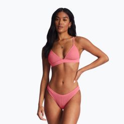 Góra od stroju kąpielowego Billabong Summer High Fixed Tri. Czerwone bikini damskie Billabong, bez wzorów. Za 94.99 zł.