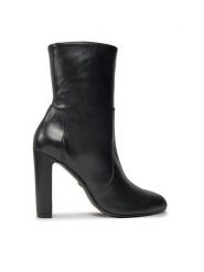 Stuart Weitzman Botki Vida 100 Zip Bootie SG232 Czarny. Czarne botki damskie Stuart Weitzman, ze skóry, bez obcasa, na słupku, bez zapięcia. Za 2,249.00 zł.