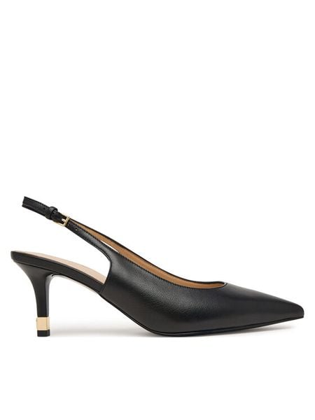 Furla Szpilki Aria Slingback YL591FA X30000 CN O6000 Czarny. Czarne szpilki Furla, bez wzorów, ze skóry, bez obcasa. Za 879.99 zł.