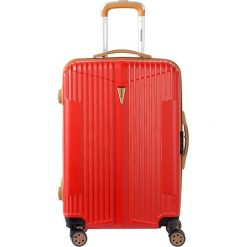 Walizka w kolorze czerwonym - 71 l. Czerwone walizki Bestseller Luggage, bez wzorów, z materiału. W wyprzedaży za 199.95 zł.