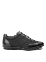 Geox Półbuty U Symbol B U74A5B 01143 C9999 Czarny. Czarne półbuty męskie Geox, z materiału, bez zapięcia. Za 319.99 zł.