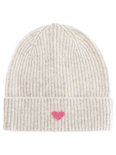 Zwillingsherz Kaszmirowa czapka beanie w kolorze szarym rozmiar: onesize. Szare czapki zimowe damskie Zwillingsherz, z kaszmiru. Za 173.99 zł.