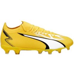 Buty piłkarskie Puma Ultra Match FG/AG M 107347 04 żółte. Żółte buty fitness męskie do piłki nożnej. Za 497.81 zł.