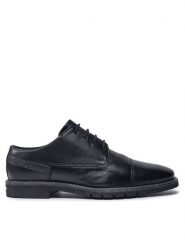 Bugatti Półbuty 311-A9G10-4000 Czarny. Czarne buty wizytowe męskie Bugatti, ze skóry, bez zapięcia. Za 449.99 zł.