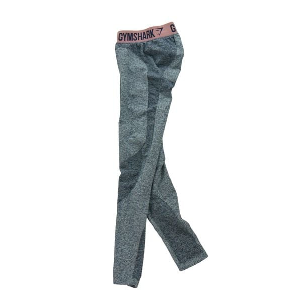 Second life - Damskie legginsy w kolorze granatowym - Stan bardzo dobry. Niebieskie legginsy damskie Gymshark, s, bez wzorów, z materiału. Za 101.48 zł.