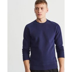 Gładka bluza - Granatowy. Niebieskie bluzy bez kaptura męskie Reserved, l. Za 79.99 zł.