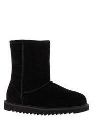 Gooce Skórzane kozaki zimowe "Sawel Waterproof" w kolorze czarnym rozmiar: 40. Czarne kozaki damskie Gooce, z materiału, bez obcasa. Za 223.99 zł.