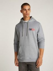 TOMMY JEANS Bluza w kolorze szarym rozmiar: XXL. Szare bluzy z kapturem męskie Tommy Jeans, xxl, z bawełny. Za 219.08 zł.