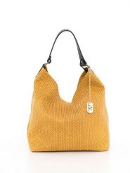 Anna Morellini Skórzana torebka "Sebastiana" w kolorze musztardowym - 38 x 36 x 14 cm rozmiar: onesize. Żółte torebki klasyczne damskie Anna Morellini, bez wzorów, z materiału, bez dodatków. Za 266.03 zł.