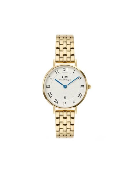 Daniel Wellington Zegarek Petite Roman Numerals DW00100857 Złoty. Żółte, analogowe zegarki damskie Daniel Wellington, złote. Za 869.99 zł.