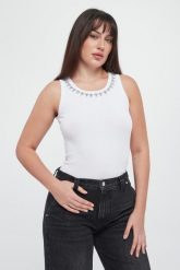 Top damski z cyrkoniami Taina JOOP!. Topy damskie Joop!, xs, bez wzorów, bez kołnierzyka. Za 359.00 zł.