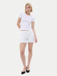 Gap Szorty jeansowe 607134-00 Biały Slim Fit. Białe szorty damskie GAP, bez wzorów, z bawełny. Za 159.99 zł.