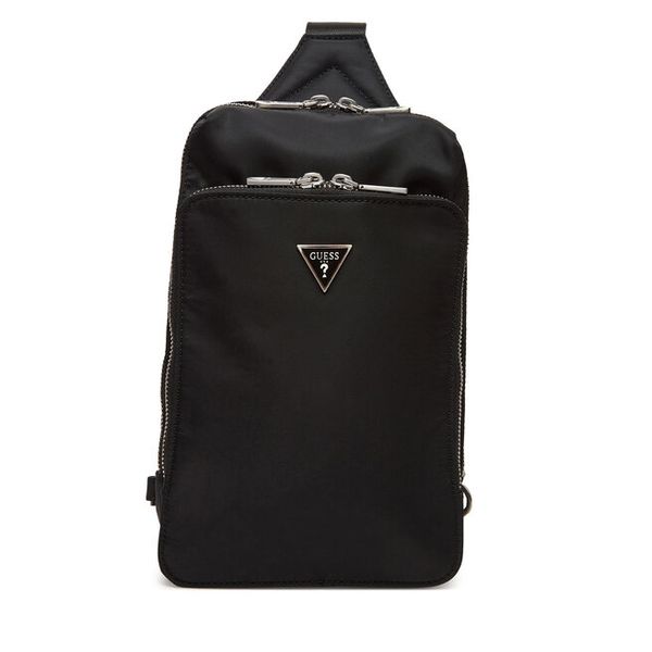 Plecak Guess. Czarne plecaki męskie Guess, z aplikacjami. Za 269.99 zł.