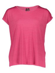 Vero Moda Koszulka w kolorze różowym rozmiar: XS. Różowe bluzki damskie Vero Moda, xs, bez wzorów, bez kołnierzyka, bez ramiączek. Za 43.68 zł.