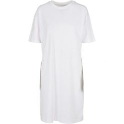 Organiczna Koszulka Damska Z Rozcięciem Z Boku, Oversize. Czerwone bluzki damskie BUILD YOUR BRAND, s, bez wzorów, sportowe, bez kołnierzyka, bez ramiączek. Za 105.99 zł.