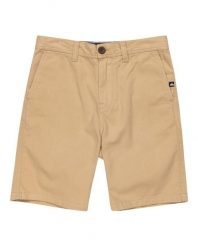 Szorty spacerowe dla Chłopcy EVERYDAY UNION LIGHT 17" Brązowy. Brązowe szorty męskie Quiksilver, z bawełny, bez kołnierzyka. Za 148.50 zł.