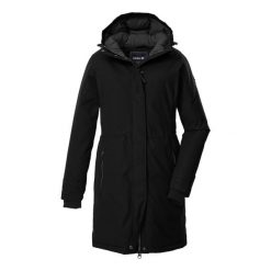 Parka damska z kapturem Killtec GW 22. Czarne parki damskie GIGA DX, na zimę, m, bez wzorów, z dzianiny. Za 631.00 zł.