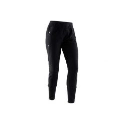 Spodnie dresowe slim Gym & Pilates 500. Czarne bluzy bez kaptura damskie DOMYOS, l, z bawełny, na jogę i pilates. Za 84.99 zł.