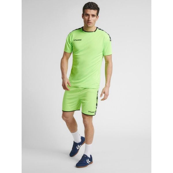 Hummel Koszulka sportowa męska T-shirt Authentic Poly Jersey. Zielone t-shirty męskie HUMMEL, m, bez wzorów, z jersey, bez kołnierzyka. Za 58.00 zł.