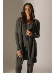 Perfect Cashmere Kaszmirowy kardigan "Abigail" w kolorze antracytowym rozmiar: M. Czarne kardigany damskie Perfect Cashmere, m, bez wzorów, z kaszmiru. Za 329.42 zł.