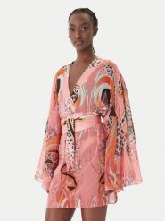 Fracomina Sukienka plażowa FV26SD1001W412J8 Kolorowy Regular Fit. Sukienki damskie Fracomina, na plażę, s, bez wzorów, z syntetyku, bez kołnierzyka, bez ramiączek. Za 709.99 zł.