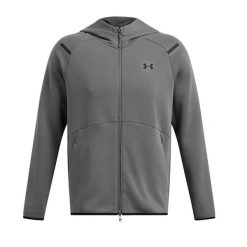 Bluza z kapturem z pełnym zamkiem błyskawicznym Under Armour Unstoppable Fleece. Czarne bluzy z kapturem męskie Under Armour, xs, z bawełny. Za 466.30 zł.