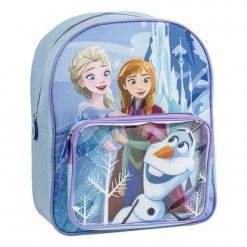 Plecak szkolny Frozen Niebieski. Niebieskie plecaki damskie Disney Frozen, bez wzorów. Za 79.90 zł.