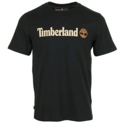 T-Shirt Kennebec River Linear Logo Rozmiar XL Czarny - TB0A5UPQ001. Czarne t-shirty męskie Timberland, m, bez wzorów, z bawełny, bez kołnierzyka. Za 144.20 zł.
