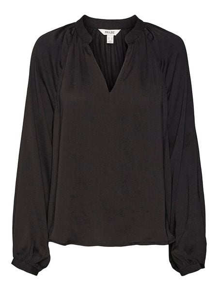 Vero Moda Bluzka w kolorze czarnym rozmiar: M. Czarne bluzki damskie Vero Moda, m, bez wzorów, bez kołnierzyka, bez ramiączek. Za 65.54 zł.
