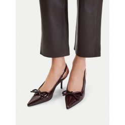 Szpilki JENNY. Brązowe szpilki Jenny, bez wzorów, bez obcasa. Za 129.99 zł.