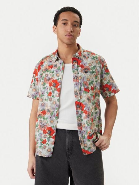 RVCA Koszula Botanical AVYWT00521 Kolorowy Regular Fit. Koszule męskie RVCA, l, bez wzorów, z wiskozy, bez kołnierzyka, bez ramiączek. Za 299.99 zł.