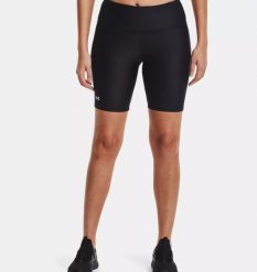 Spodenki treningowe damskie UNDER ARMOUR ARMOUR BIKE SHORT. Czarne szorty damskie Under Armour, bez wzorów, biznesowe. Za 99.99 zł.