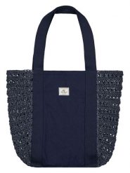 Barts Shopper bag "Lata" w kolorze granatowym - 45 x 37 x 10 cm rozmiar: onesize. Niebieskie shopper bag damskie Barts, bez wzorów, z bawełny, na ramię, bez dodatków. Za 131.74 zł.
